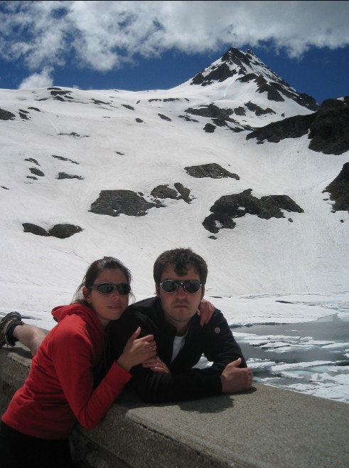 io e la mia ragazza con dietro il pizzo pradella!